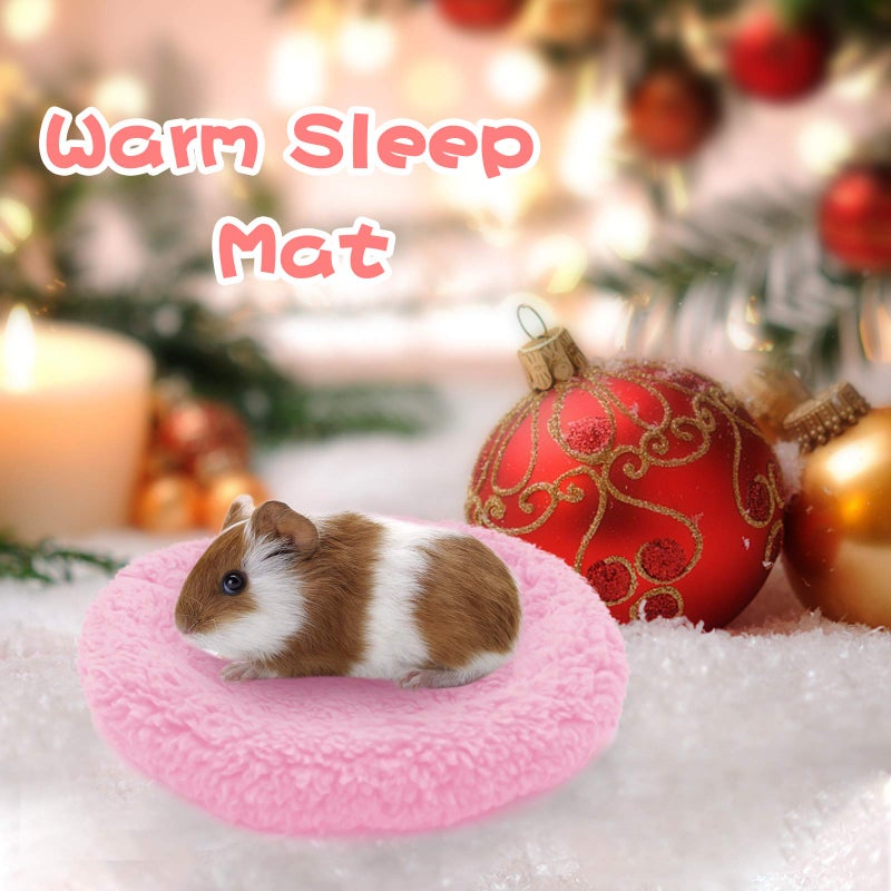 BWOGUE Hamster Bed,Round Velvet Warm Sleep Mat Pad for Hamster/Hedgehog/Squirrel/Mice/Rats and Other Small Animals - Image 5